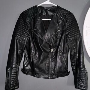 Topshop moto leather jacket women’s size 4